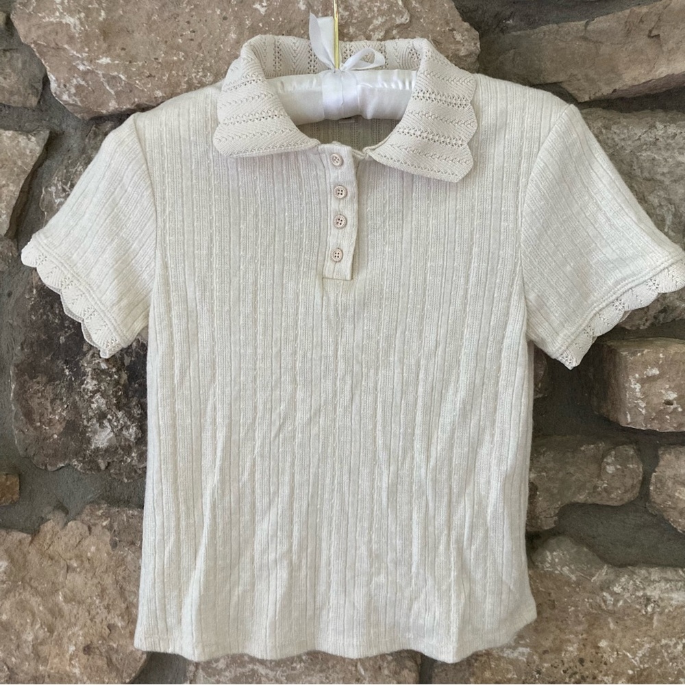 Dainty button up crop top from TJMAXX